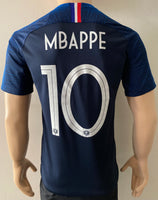 2018 France National Team World Cup Home Shirt Mbappé Pre Owned Size M