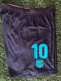 2020-2021 FC Barcelona Third Shorts Lionel Messi Player Issue Kitroom Champions League New BNWT Size XL (Fitted)