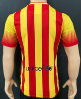 2013-2014 FC Barcelona Away Shirt Senyera Pre Owned Size M