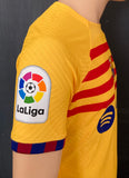 2022-2023 FC Barcelona Fourth Shirt Pablo Báez Gavira “Gavi” Player Issue Kitroom Senyera LaLiga Mint Size M (Fiited)
