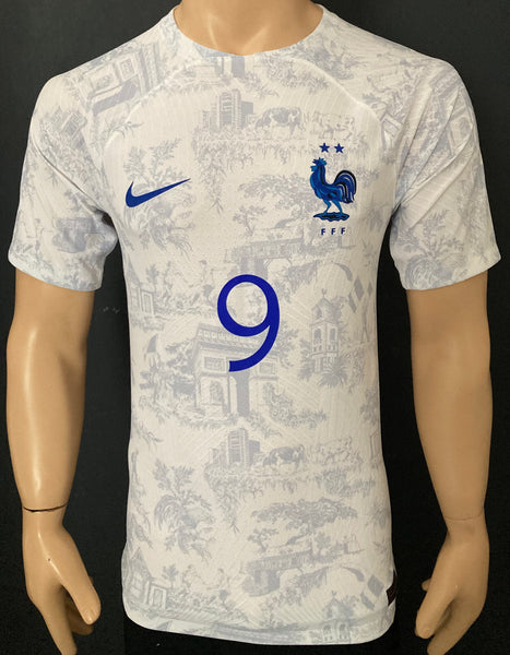 2022-2023 France Away Shirt Giroud Player Issue Authentic New BNWT Size S