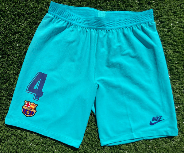 2019 - 2020 Barcelona FC Short Third R. Araujo 4 La Liga Player Issue Kitroom Size L