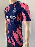 2020-2021 Adidas Real Madrid Pre-Match Shirt Worn Benzema Adidas Aeroready