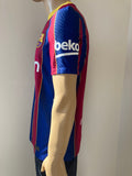 2020-2021 FC Barcelona Home Shirt Player Issue Authentic SAMPLE New BNWT Size (Fitted)
