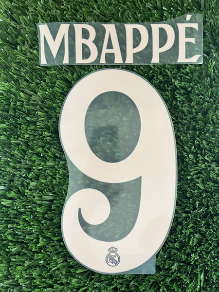 2024-2025 Mbappé Real Madrid Third Name Set and Number Player Issue Champions League Avery Dennison