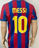 2009-2010 FC Barcelona Home Shirt Messi LFP Pre Owned Size L