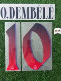 2026-2027 Paris Saint Germain PSG Away Name Set and Number Ousmane Dembele Player Issue And 2 Stars Champions Monblason