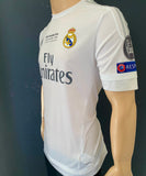 2015-2016 Real Madrid CF Home Shirt Karim Benzema Player Issue Authentic Final Milano Champions