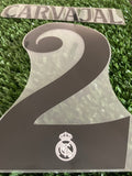 2024-2025 Carvajal Real Madrid Home Name set and Number Champions Cup Version Avery Dennison