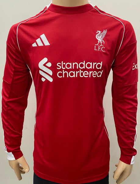 2025-2026 Liverpool FC Long Sleeve Home Shirt BNWT Size L