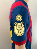 2025-2026 FC Barcelona Home Shirt Roony Bardghji Player Issue Authentic Supercopa New BNWT Multiple Sizes