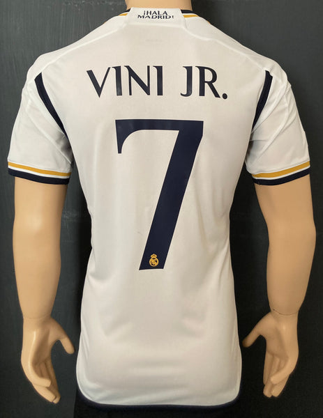 2023-2024 Real Madrid CF Home Shirt Vinicius Junior Final Wembley Champions New BNWT Multiple Sizes