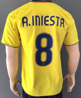 2008-2009 FC Barcelona Away Shirt Iniesta Champions League BNWT Size S