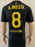 2011-2012 FC Barcelona Away Shirt Iniesta Still New BNWT Size S