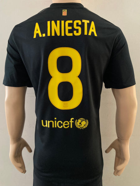 2011-2012 FC Barcelona Away Shirt Iniesta BNWT Size S