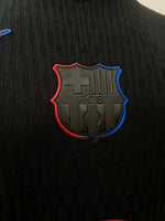 2024-2025 FC Barcelona Away Shirt Robert Lewandowski Champions League Kitroom Player Issue BNWOT Size L fitted