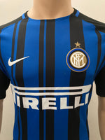 2017-2018 Inter Milano Home Shirt Ivan Perisic Player Issue Kitroom Lega Calcio Mint Size L (Fitted)