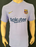 2021-2022 FC Barcelona Away Shirt Player Issue Authentic New BNWT Size S