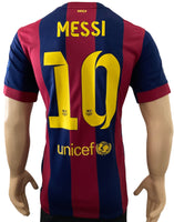2014-2015 FC Barcelona Home Shirt Lionel Messi Final Berlin Champions League Pre Owned Size S