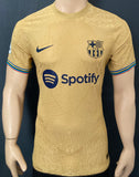 2022-2023 FC Barcelona Away Shirt Gavi La Liga Kitroom Player Issue Mint Condition Size M