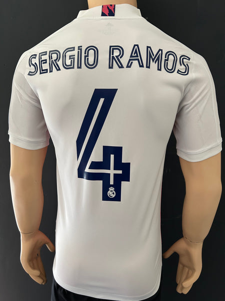 2020-2021 Real Madrid Home Shirt Sergio Ramos Champions League New Size S