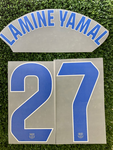2023 - 2024 Barcelona Set Name Lamine Yamal 27 Away League Version Player Issue