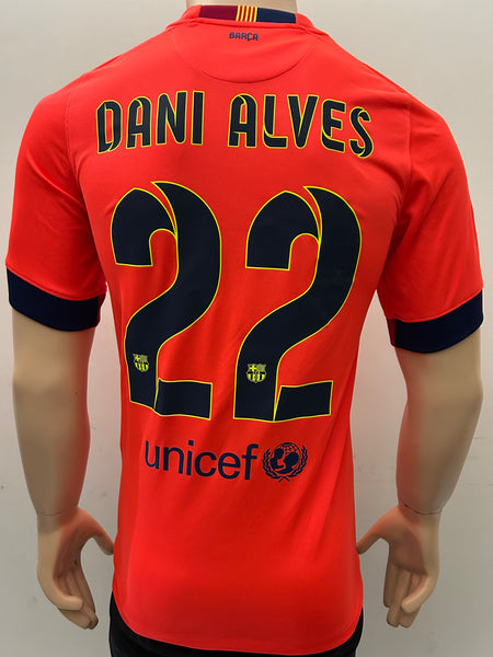 2014-2015 FC Barcelona Away Shirt Dani Alves Sipesa Second Treble New BNWT Size S