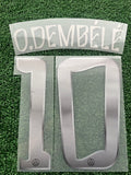 2025-2026 PSG Paris Saint Germain Ousmane Dembélé Fifth Name set and Number Champions League and Cup Monblason