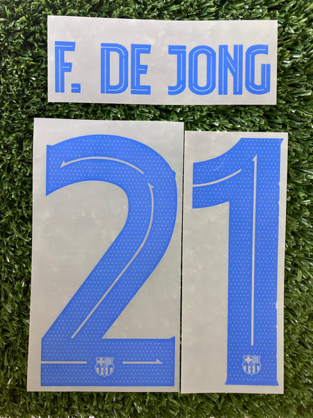 2023 - 2024 Barcelona Set Name F. De Jong Away Cup Version Player Issue Text Print