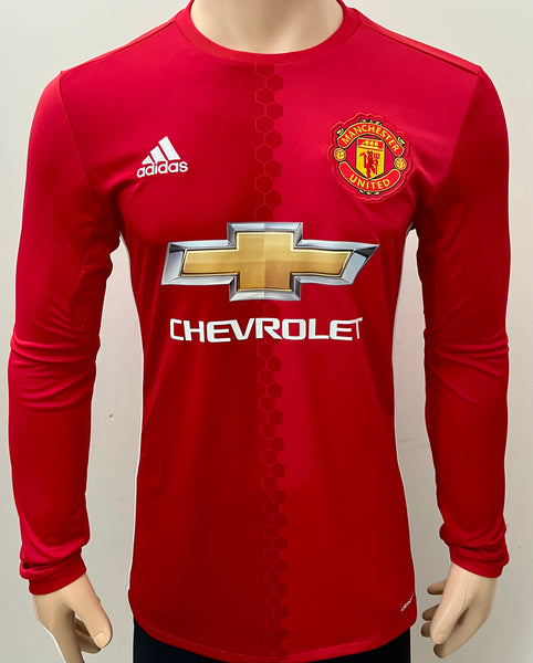 2016-2017 Manchester United Home Shirt Long Sleeve BNWOT Size S