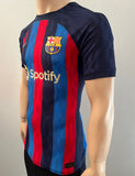 2022-2023 FC Barcelona Home Shirt Pablo Baez Gavira “Gavi” Player Issue Kitroom Champions League Mint Size M