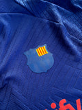 2023-2024 FC Barcelona Away Drill Top Training Pre Match Player Issue Pre Owned Size M