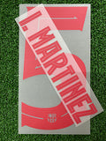 2024-2025 FC Barcelona Iñigo Martinez Away Name Set and Number Player Issue Champions and Cup Textprint