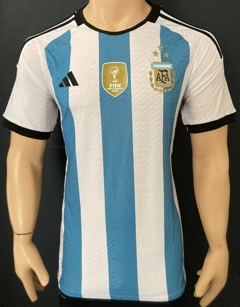 2022-2023 Argentina Home Shirt Player Issue 3 Stars New BNWT Made in Argentina World Champions Multiple Sizes