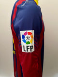 2013-2014 FC Barcelona Home Shirt Lionel Messi Player Issue Kitroom Long Sleeve with defect Mint Size L (Fitted)