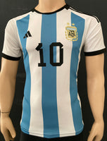 2022 Argentina World Cup Home Shirt Lionel Messi Name Set Pre Owned Size S