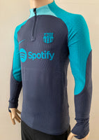 2023-2024 FC Barcelona Third Drill Training Top Player Issue Kitroom Mint Size M (Fitted)
