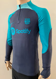 2023-2024 FC Barcelona Third Drill Training Top Player Issue Kitroom Mint Size M (Fitted)