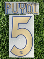 2006-2007 Puyol 5 FC Barcelona Home and Away Name set and Number Sipesa