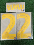 2025-2026 FC Barcelona Home Name Set and Number Marc Bernal Player Issue Champions and Cup Textprint Adult Size
