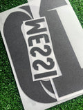 2014-2015 FC Barcelona Home Name Set Reissue Lionel Messi Liga and Champions