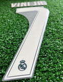 2026-2027 Real Madrid CF Vini Jr Away Name set and Number Champions League and Cup Avery Dennison