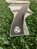 2024-2025 Vini Jr Real Madrid Home Name set and Number UCL Version Avery Dennison Adult Size