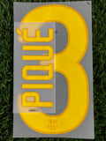 2011-2012 Piqué 3 FC Barcelona Home and Away Name set and Number Sipesa