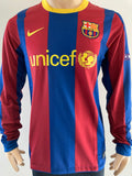 2010-2011 FC Barcelona Long Sleeve Home Shirt Xavi Hernandez Champions League Kitroom Player Issue Mint Condition Size M