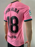 2020-2021 Barcelona Third Shirt Jordi Alba Player Issue Kitroom La Liga Version Size M