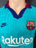 2019-2020 FC Barcelona Player Issue Third Shirt Messi Champions League Pre Owned Size L