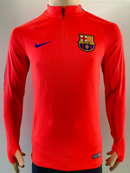 2016-2017 FC Barcelona Drill Training Top Pre Owned Size S