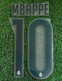 2026-2027 Real Madrid CF Home Name Set and Number Kylian Mbappe Cup and Champions Avery Dennison