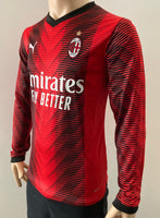 2023-2024 AC Milan Long Sleeve Home Shirt BNWT Multiple Sizes